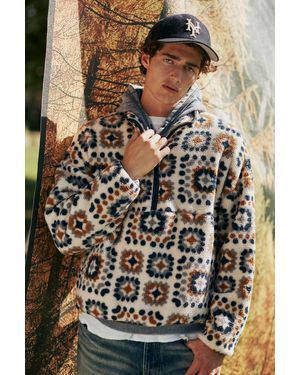BDG Yosemite Half-zip Pile Fleece Sweatshirt - Multicolor