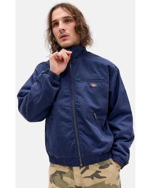 Dickies Funnel Neck Bomber Jacket - Blue
