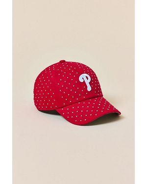Mitchell & Ness Mlb Philadelphia Phillies Polka Dot Dad Hat - Red