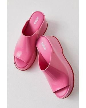 Melissa Patty Jelly Platform Mule - Pink