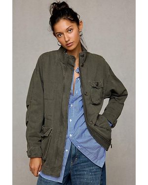 BDG Blaine Cotton Canvas Utility Jacket - Brown