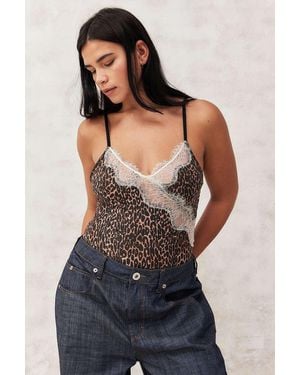 Urban Outfitters Wild Lovers Celina Bodysuit - Blue