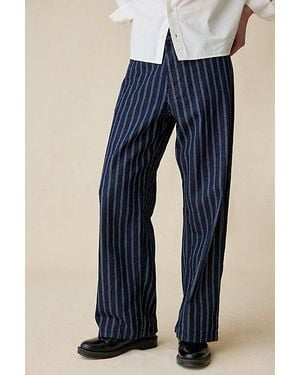 BDG Nitro Dual Pinstripe Baggy Fit Jeans - Blue