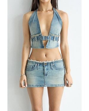 Abrand Jeans 00 Super Low Mini - Blue