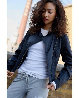 Silence + Noise Silence + Noise Stella Asymmetric Jacket - Blue