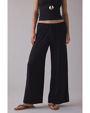 Out From Under Bella Easy Jersey Pull-On Pants - Black