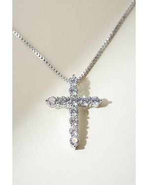 The M Jewelers Bella Pavé Cross Necklace - Natural