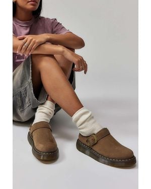 Dr. Martens Brown Laketen Fur Lined Mules