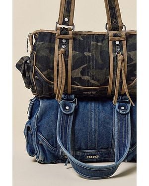 BDG Mixed Medium Charm Shoulder Bag - Blue
