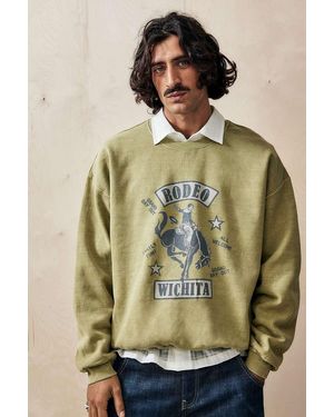 Urban Outfitters Uo Green Rodeo Sweatshirt - Natural