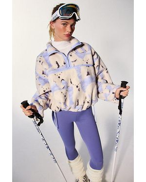 Out From Under Pretty Plush Fleece Quarter Zip Pullover Jacket - Blue