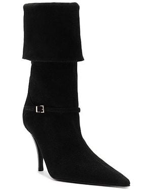SCHUTZ SHOES Rudy Foldover Buckle Boot - Black
