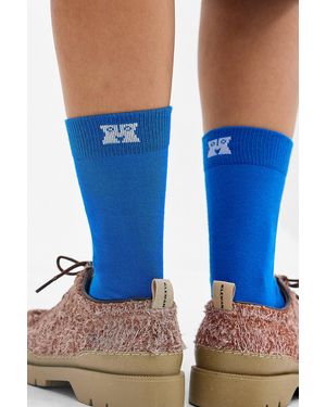 Happy Socks Solid Blue Socks