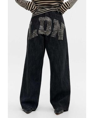 Jaded London Stud Xl Colossus Jeans - Black