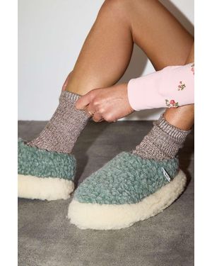 Yoko Wool Yoko Green Wool Slippers