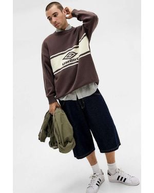 Umbro Uo Exclusive Brown Logo Knit Jumper