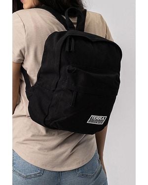 Terra Thread Organic Cotton Mini Canvas Backpack - Black