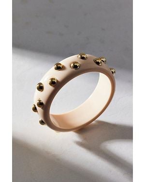 Urban Outfitters Studded Acrylic Bangle Bracelet - Grey