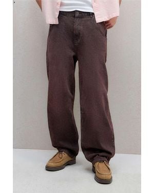 BDG Burgundy Cacoon Jeans - Brown