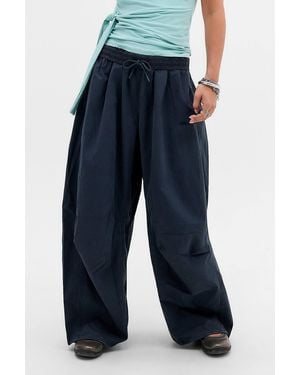 iets frans... Sid Washed Cotton Trousers - Blue