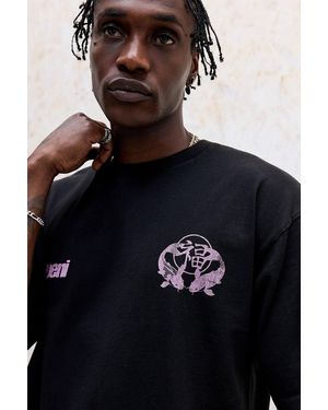 Urban Outfitters Uo Kuchibeni Asiatic Graphic Tee - Blue