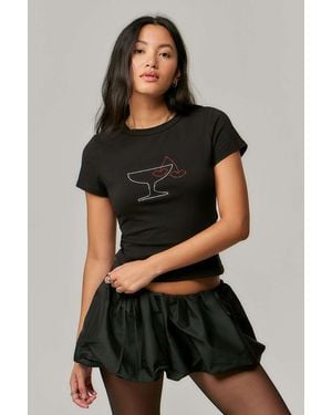 Motel Martini Baby T-shirt - Black