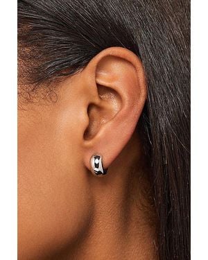 Ana Luisa Giulia Bold Hoop Earrings - Black