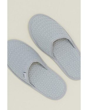 Hawkins New York Simple Waffle Slippers - Grey