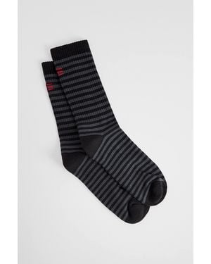 Urban Outfitters Uo Black Grunge Stripe Socks