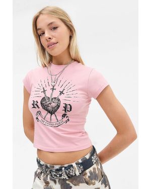 The Ragged Priest Heart Baby T-shirt - Pink