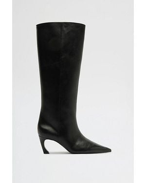 SCHUTZ SHOES Lexi Mid Ankle Boots - Black