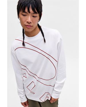 Oakley Uo Exclusive Bark Ellipse Long Sleeve Graphic Tee - White