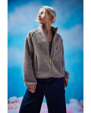 iets frans... Fleece-wendejacke - Grau