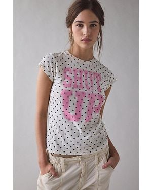 BDG Shut Up Graphic Short Sleeve Spill The Tee - Multicolor