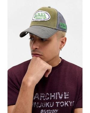 Von Dutch Uo Exclusive Khaki Trucker Cap - Green