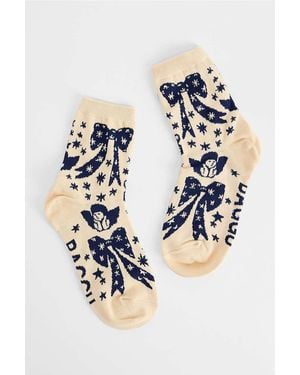 BAGGU Cherub Bows Socks - Blue