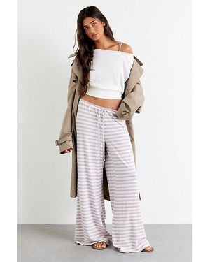 Out From Under All Nighter Striped Pj Pants - White
