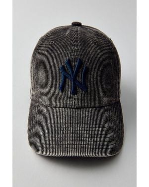 Mitchell & Ness Mlb New York Yankees Corduroy Dad Hat - Black