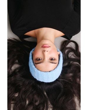 Urban Outfitters Summit Ribbed Knit Soft Headwrap Headband - Black