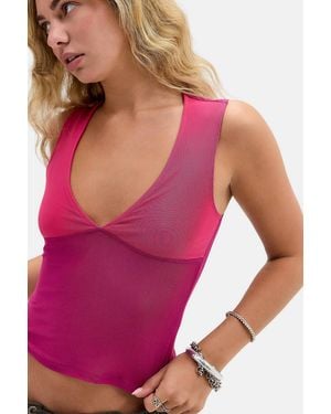 Motel Lihat Pink & Purple Top