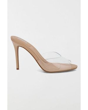 MIA Mia Gwyneth Peep Toe Stiletto Mule - White