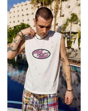 iets frans... White Surf Tank Top