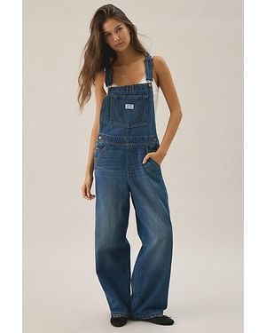 Levi's Full-Length Baggy Denim Overalls - Blue
