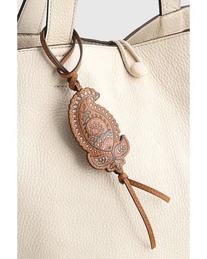 Vera Bradley Faux Leather Paisley Bag Charm - Natural