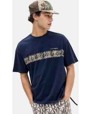 Ayker Navy Graphic T-shirt - Blue