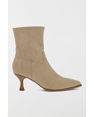 MIA Mia Aletta Suede Kitten Heel Bootie - White