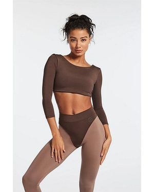 Héros Héros The Ballerina Workout Top - Brown