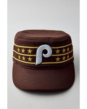 Mitchell & Ness Mlb Philadelphia Phillies Retro Painter Cap - Brown