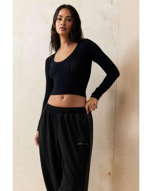 Out From Under Winnie Pointelle Top - Black