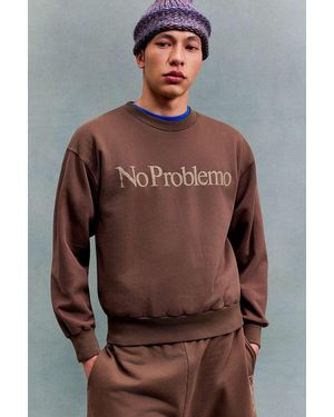 No Problemo Uo Exclusive Brown Sweatshirt